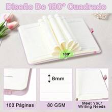 3Pcs Cuaderno de Bolsillo, Cuaderno A6, 200 Páginas Premium Cuaderno Rayado - A6 - Ver 3