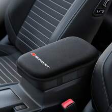 1pc Car Armrest Support Cushion, Sports Logo Car Interior Cushion, Universal Car Accessory - Multicolor - View 2