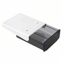 No-Drill Desk Drawer, Hidden Under-Desk Storage Drawer, Plastic Self-Adhesive Sliding Desk Drawer For Office, Vanity, Home Use - Multicolor - View 7