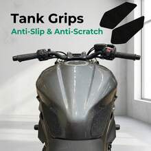 Universal Motorcycle Side Tank Anti-Slip Pad Set, Matte Black Rubber Traction Sticker, Motorcycle Accessories,Motorcycle Stuff,Useful Accessories For Motorcycles,Reduce Fuel Tank Wear, Universal For Most Motorcycle Models - Universal - View 9