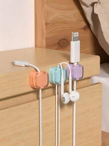 3/1pc Magnetic Cable Clips, Magnetic Desktop Cable Holder, Slot-Type Cable Clips - Cable Organizer, Cable Management, Cable Tidy Clips, Cable Fixer, Desktop Cable Organizer, Self-Adhesive Cable Management - Cable Holder - View 4