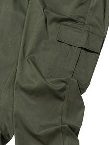 Vancamel Pulse Men's Drawstring Versatile Minimalist Multi-Pocket Design Outdoor Functional Style Cargo Long Pants, Casual Men's Long Pants - Army Green - View 6
