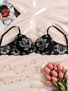 Bộ 3 áo ngực nữ nâng ngực chống trượt đúc đục thêu ren thanh lịch - Nhiều màu - Xem 4