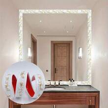 3D PVC Self-Adhesive Decorative Soft Lines Home Decor Soft Decorative Mirror Frame Border Self-Adhesive Decorative Strip Suitable For Bathroom Doors And Mirrors - A - View 6