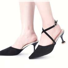 1Pair Detachable Crisscross High Heel Ankle Straps Adjustable Buckle Anti Slip Shoe Straps, Multicolor Removable Shoe Band For Loose Heels - Multicolor - View 10