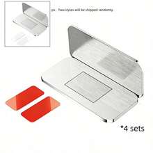 1/2 /4Set No-Drill Stainless Steel Cabinet Magnetic Catch, Ultra-Thin Strong Magnetic Drawer Invisible Door Magnet, Wardrobe Sliding Door Magnetic Latch - A - View 14