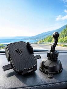 1pc Strong Suction Cup Car Phone Holder, 360° Rotatable Dashboard And Windshield Phone Mount, One-Hand Operation Mechanical Clamp Navigation Bracket, Universal Smartphone Car Accessory - A - View 12
