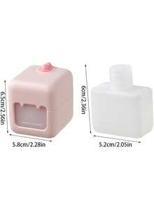 1pc Portable Press-And-Pull Makeup Remover Storage Box With Integrated Makeup Pads, Sealed Leak-Proof Design - Multicolor - View 11