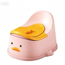 1pc Modern Cartoon Design Toilet Seat, Easy To Clean And Detach, Non-Slip Base, Suitable For Toilet Training And Gifting, Home Bathroom Accessory - A - View 8