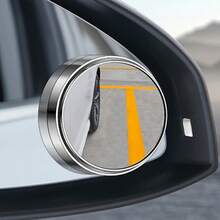 2pcs Round Car 360° Ultra Clear Blind Spot Mirrors, High Definition Anti-Glare Auxiliary, Parking Assistance, Anti-Glare Coating, Scratch-Resistant Surface, Side Rearview Mirror Accessories, Wide Angle Mirror, Safety Awareness Accessories - A - View 3