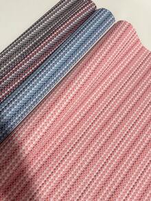 1 Roll Premium Plaid Printed Leather DIY Handmade Bags Hair Clips Shoes Matte Texture Leather Material For Home Decor - Plaid Leather - View 2