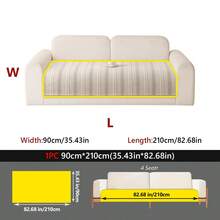 1Pc Anti-Scratch Striped Sofa Pad, Textured Woven Couch Cover, Pet-Friendly Non Slip Sofa Protector For Home Decor - Multicolor - View 15