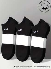 1/3/5/10/15/20/30 Pairs Unisex Cotton Low-Cut Socks, White/Grey/Black, Suitable For All Seasons, Breathable Mesh, Moisture-Wicking, Comfortable All Day - Multicolor - View 2