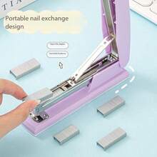 Stapler, Office Stapler, Desk Mini Stapler, No. 12 Stapler, Office Use, Lightweight, Effortless, Medium Size, Multi-Function Binding Machine - Multiple Styles - View 3