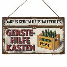 Cross-Border Hot-Selling Wooden Craft Vintage Style German Wooden Sign Hanging Decoration Home Indoor Wall Decor - Multicolor - View 5