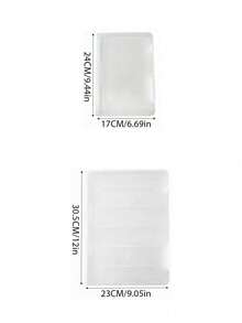 1 peça/2 peças Caixa de Armazenamento de Arte de Unhas Transparente de Grande Capacidade com 1 Rolo de Fita - Design Portátil à Prova de Poeira, Pode Armazenar Unhas Postiças e Acessórios de Arte de Unhas, Também Pode Ser Usado como Caixa de Joias, Caixa de Armazenamento de Pincéis de Maquiagem, Suprimentos de Armazenamento Doméstico, Adequado como Presente para Mulheres, Suprimentos de Estudo, Essenciais Universitários, Presente de Aniversário, Armazenamento de Maquiagem, Suprimentos de Unhas Vestíveis. - Multicolorido - Visão 3