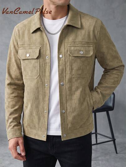 Vancamel Pulse Men's Jacket, Versatile Loose Lightweight Casual Jacket, Daily Sports Fitness Hiking Outdoor Jacket