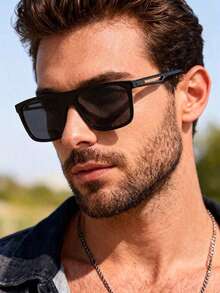 1 Pair Fashion Glasses With Polarized Lenses, Suitable For Daily Use And Decorative Accessory - Multicolor - View 1