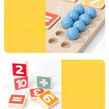 2-In-1 Educational Arithmetic Bead Slider Finger Calculation Toy, Focus And Patience Training, Addition And Subtraction Balance Training, Wooden Math Learning Toy, Holiday Gift - Multicolor - View 6