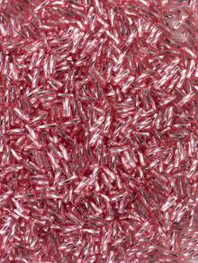 600pcs Glass Bugle Beads,2x6mm Twisted Beads,Silver Lined Tube Seed Beads,Bugle Spacer Beads For Jewelry Making DIY Earring Bracelet Necklace Craft - Twisted Beads-600pcs - View 3