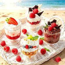 1-100pcs Mini 60ml Dessert Cups (Tasting Cups, Small Size, Slightly Thinner. Please Confirm Before Purchase!) - Perfect For Pudding And Appetizers - Ideal For Weddings, Parties, Events, Christmas, Halloween, Hand Wash Only, Event Tableware, Reusable Cups, Dessert Cups - View 9