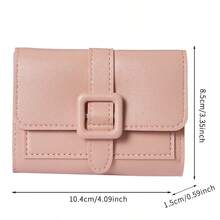 2026 New Women's Short Wallet, Student Minimalist Korean Style Small Wallet, Casual Coin Purse For Women - Multicolor - View 4