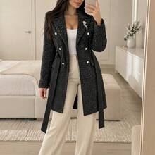 Women Winter Coats - Black - View 6