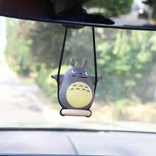 1pc Cartoon Totoros Car Rearview Mirror Hanging Ornament, Creative Car Interior Safety Pendant Decoration, Popular Anime Character Image, Cute And Design, Fits Most Car Rearview Mirrors, Secure Hanging, Does Not Affect Driving Visibility, Practical And Stylish Car Interior Decor, Suitable As Birthday Gift, Holiday Small Gift, Anime Enthusiast Collection Accessory, Perfect For Adding Atmosphere To Your Own Car Or As A Surprise Gift For Fellow Car Owners - Multicolor - View 5