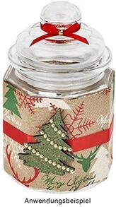 2-Piece Set Octagonal Glass Storage Jars (With Glass Lids), 230 Ml, 8 * 12.6 Cm, Transparent Glass Jars, Suitable For Storing Spices And Sweets As Well As Kitchen Decoration - Clear - View 3