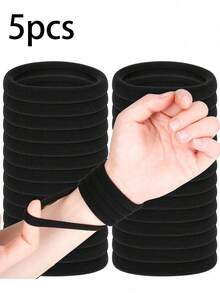 500/200/100/50/20/1pc Fashionable Minimalist High Elastic Thick Hair Ties, Suitable For Daily Use, Can Be Used As Hair Ties, Ponytail Ties, Headbands And Sports Headbands, Suitable For Women And Girls, Can Secure Long Hair - Multicolor - View 14