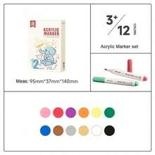 Mobee Acrylic Paint Markers 12/24/36/48pcs Soft Tip European Standard Learning Office Marker Set Best Holiday Gift Suitable For Most Surfaces - Fresh White Marker - View 11