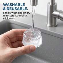 5pcs Self-Adhesive Door Stopper, Rubber Wall Buffer Pad, Floor Mounted Door Stopper, Anti-Collision Wall Protector, Suitable For Shower Room Indoor Door, Prevent Wall Damage - 5pcs - View 9