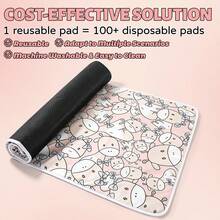 ITANDME Guinea Pig Cage Liner, Washable Guinea Pig Pee Pads(Does Not Include A Cage),Reusable Guinea Pig Cage Liners,Leak-Proof & Non-Slip Easy To Clean, Small Animal Potty Pad For Small Animals Rabbit Hamster Rat - View 6
