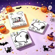 1 قطعة مرآة Snoopy الجانب جديدة 2026، محمولة وسهلة التخزين، مناسبة للمكياج والعناية اليومية، هدية مفاجأة للأصدقاء والعائلة في رأس السنة والهالوين والكريسماس (نمط عشوائي) - متعدد الألوان - مشاهدة 1
