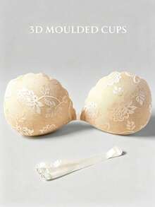 1/2/3pcs Lace Adhesive Bra, Front Closure Lift-Up Nipple Covers, Suitable For Bikini And Evening Gown For Party, Dinner, Graduation, Date, Music Festival And Other Occasions, All Year Round - Multicolor - View 4
