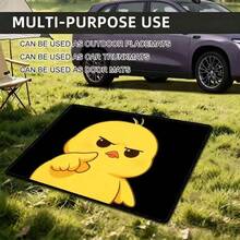 1pc Yellow Chicken Car Trunk Mat, Suitable For Most Car Models, Durable And Wear-Resistant. Fashionable And Personalized Car Interior Accessory, Keeps Vehicle Clean - Perfect Gift Choice For Holidays - Little Yellow Chicken - View 9