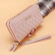 2026 New Women's Long Wallet, Korean Style Minimalist Double Zipper Coin Purse, Multi-Card Slot Wallet Card Holder - Multicolor - View 3