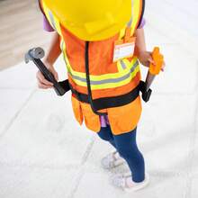 Melissa & Doug Construction Worker Role Play Costume Dress-Up Set (6 Pcs) - Construction Worker Costume - View 4