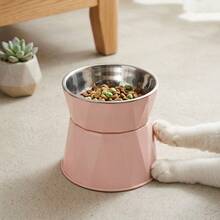1 Set Non-Slip Stainless Steel Pet Bowl With Raised Stand To Protect Neck, Tilted Design To Prevent Spillage And Bloating, Suitable For Cats And Dogs, Comfortable Height To Promote Healthy Eating - 500ml - View 9