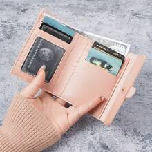 2026 New Women's Short Wallet, Student Minimalist Korean Style Small Wallet, Casual Coin Purse For Women - Multicolor - View 3
