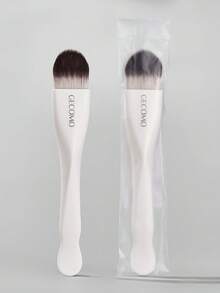 2pcs Dual-Ended Tongue-Shaped 2-In-1 Face Mask Brush, Soft Bristles Non-Absorbent, Mud Mask Foundation Liquid Multi-Function Makeup Brush, Multi-Purpose Brush - Multicolor - View 13