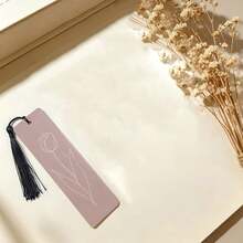 1pc Minimalist Line Floral Art Bookmark, Suitable For Teachers And Book Lovers, Durable Page Marker Bookmark Gift - Multicolor - View 10