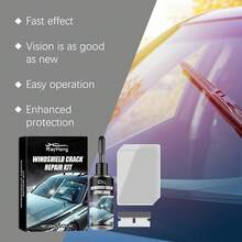 rayhong Glass Crack Repair Kit, Car Windshield Crack & Scratch Repair Adhesive, Fast Penetration Into Glass Cracks, Repairs Glass Surface In Short Time, Restores Clarity, Gift For Family And Friends - A - View 9