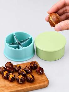 Chestnut Opener And Scoring Tool, Cross-Cut Nut Shell Cutter With Serrated Blade, Designed For Roasted Chestnut Preparation, Makes Peeling Easier, Compact Kitchen Gadget For Effortless Peeling And Prep - View 4