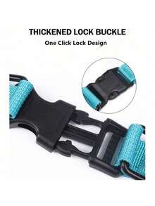 New Color Scheme 1 Set Pet Dog Leash With Reflective Adjustable Chest And Back Strap, French Bulldog Outdoor Walk Rope And Collar Set, Soft Breathable Mesh Material Suitable For Small/Medium Sized Pets All-Season - Blue - View 10