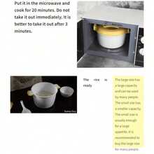 SOKANY Rice cooker portabel untuk microwave, dapat digunakan untuk makanan panas dan dingin, kedap udara dan anti bocor, desain kompartemen, kotak bekal berkapasitas besar, cocok untuk sayuran, sup ikan, mie, rice cooker untuk pelajar dan pekerja kantoran. - MultiWarna - View 7