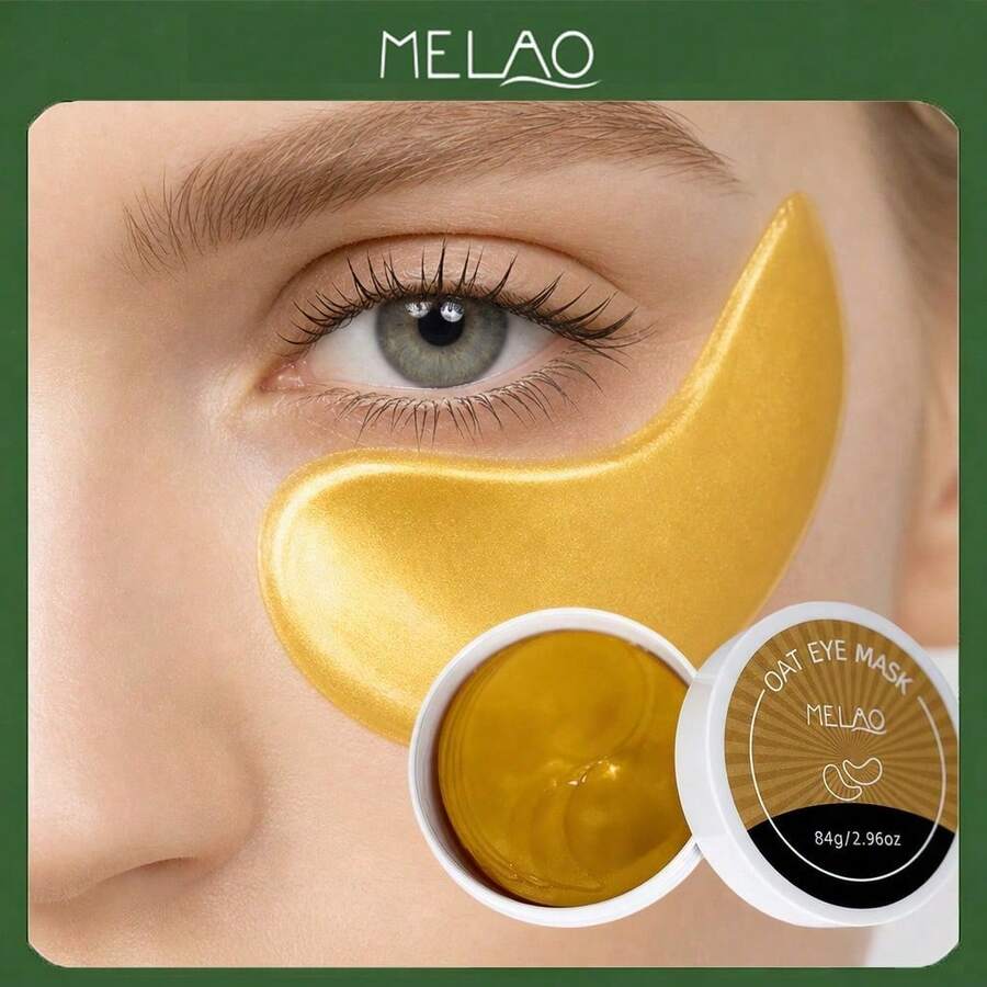 قناع العين بالشوفان من MELAO، رقع مرطبة ومهدئة لمنطقة تحت العين للعناية ببشرة العين، 84 جرام/2.96 أونصة - 84 غرام - مشاهدة 1