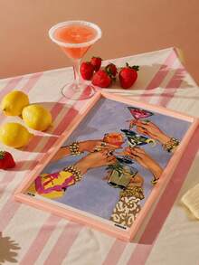 1PC Unframed Vintage Cocktail Wall Art, Colorful Martini And Cocktail Prints, Retro Glamorous Drinking Scene Poster, Fashionable Bar Cart Wall Decor For Home Bar, Kitchen, Dining Room, Living Room, Party Decor And Cocktail Lover Gift - Abstract - View 9
