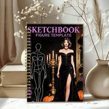 Fashion Sketchbook - Professional Fashion Sketch Notebook, Design Clothes Like Professional Designers And Illustrators, High-Quality Paper, Multiple Fashion Figure Templates (Pen Not Included) - Single Piece - View 7
