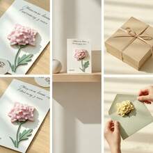 Gift For Him/Her: 6Pcs Carnation Candles, Rustic Floral Candle Gifts With Blessing Cards, Boho Decor Candles For French Wedding Table Decor, Home Desktop Ornament & Guest Party Favors - Multicolor - View 8